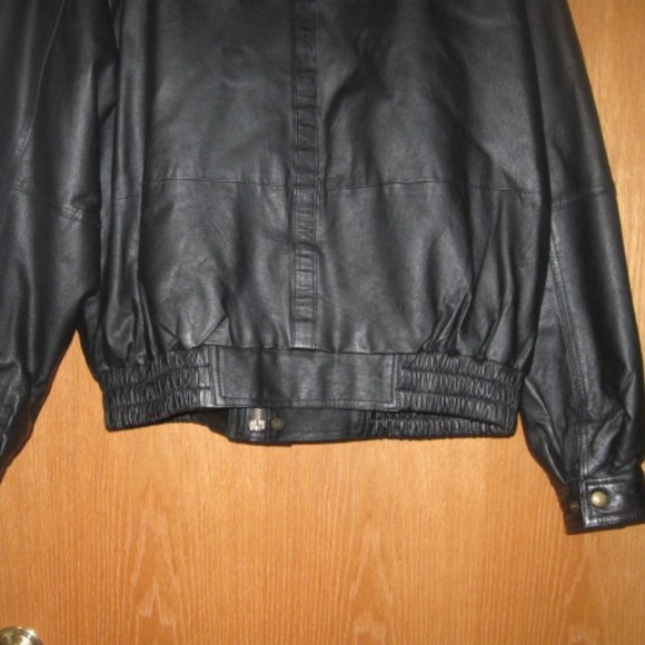 Greg Bell Black Leather Coat - Picture 6 of 13